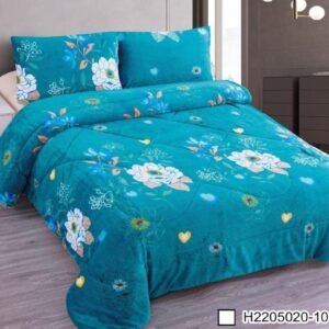 Luxe 3-Piece King Fleece Comforter Set in Teal